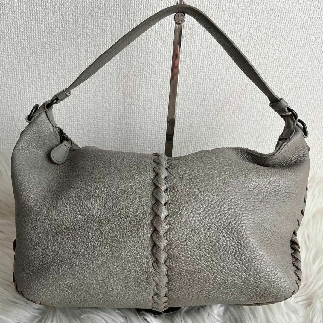 ✨️美品✨️ BOTTEGAVENETA  チェルボー ハンドバッグ グレー