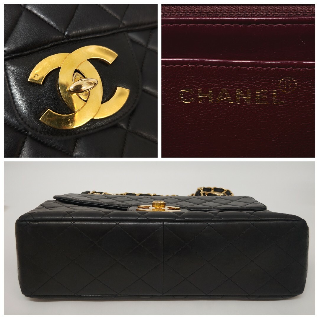 (E101204)美品 CHANEL デカマトラッセ  30 ラム ブラック