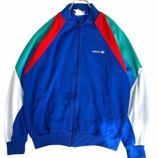 アディダス(adidas)の4169 adidasトラックジャケット銀タグヴィンテージBLU/GRN/RED(ジャージ)