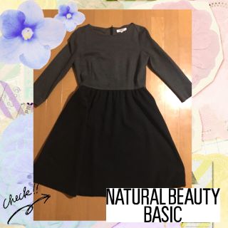 ナチュラルビューティーベーシック(NATURAL BEAUTY BASIC)のNATURAL BEAUTY BASIC  シンプルワンピース(ひざ丈ワンピース)