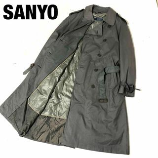 SANYO - サンヨー　トレンチコート　カーキ　美品　ライナー　中綿　ロング　100年コート