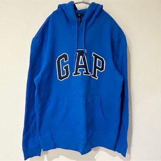 ギャップ(GAP)の【美品】GAP パーカー プルオーバー フーディー ブルー M ギャップ(パーカー)