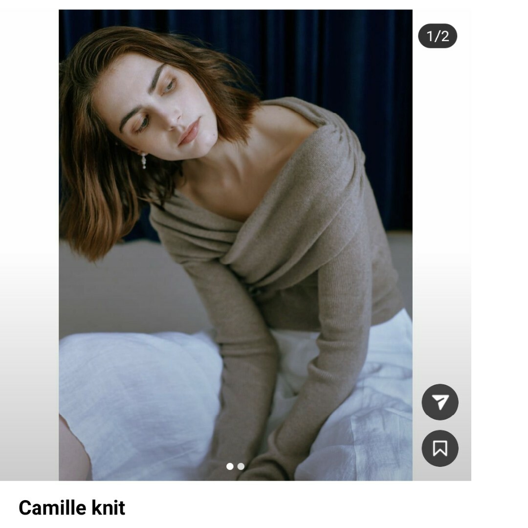 marno Camille knit　ベージュ