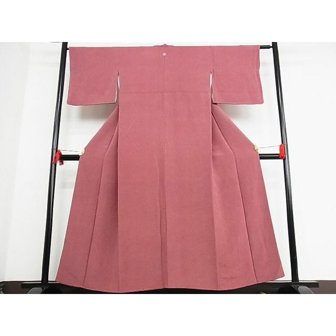 平和屋-こころ店■江戸小紋 極小鮫小紋柄 鬼しぼ縮緬 着丈157cm 裄丈62.5cm 正絹 逸品 B-ey5659