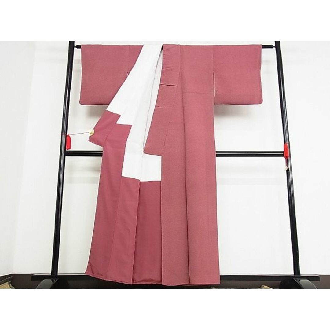平和屋-こころ店■江戸小紋 極小鮫小紋柄 鬼しぼ縮緬 着丈157cm 裄丈62.5cm 正絹 逸品 B-ey5659