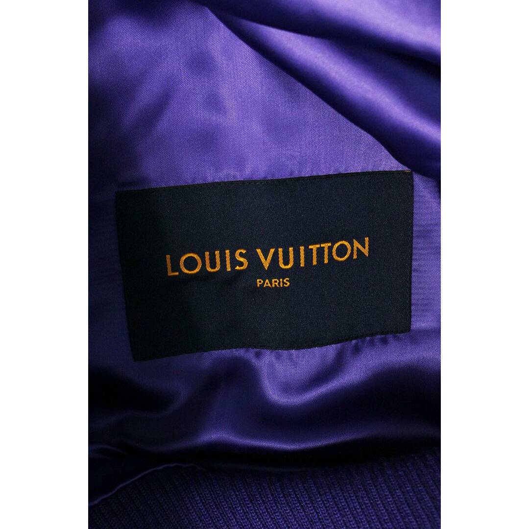 LOUIS VUITTON(ルイヴィトン)のルイヴィトン  22AW  RM222 MJY HNL90E マルチパッチレザーバーシティジャケットスタジャンブルゾン メンズ 56 メンズのジャケット/アウター(ブルゾン)の商品写真