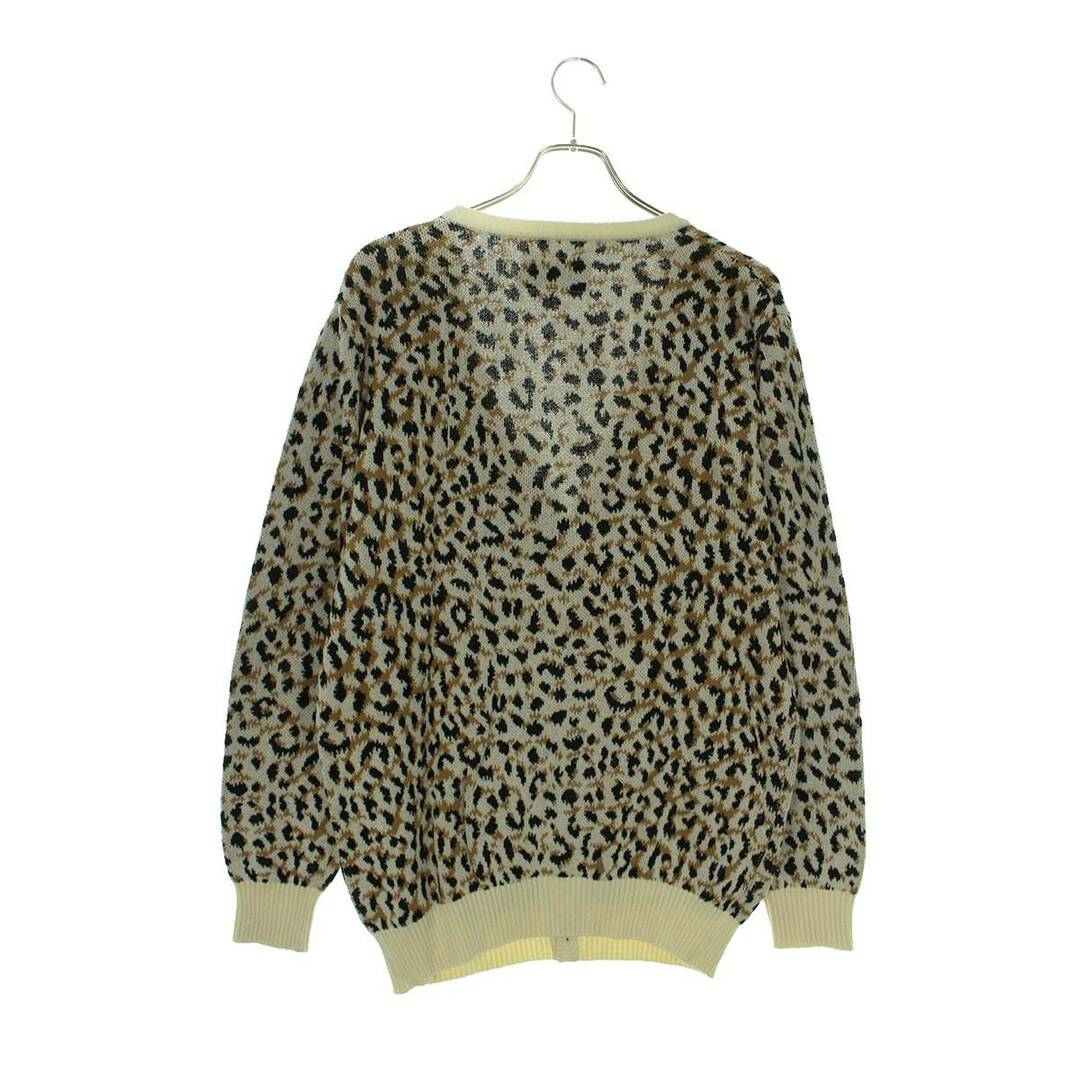 ワコマリア LEOPARD JACQUARD CARDIGAN レオパード柄カーディガン メンズ M