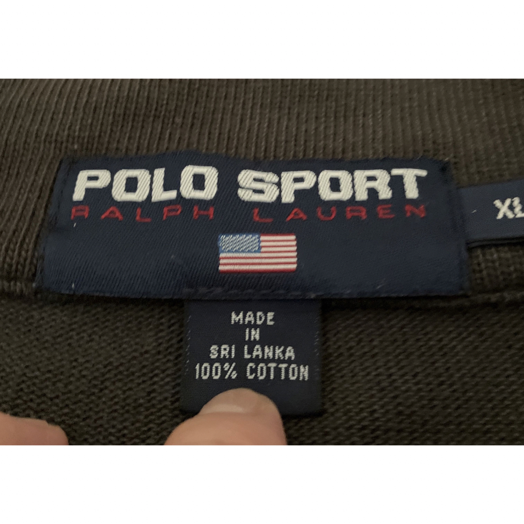 名作 90s VINTAGE POLOSPORT ハーフジップ スウェット