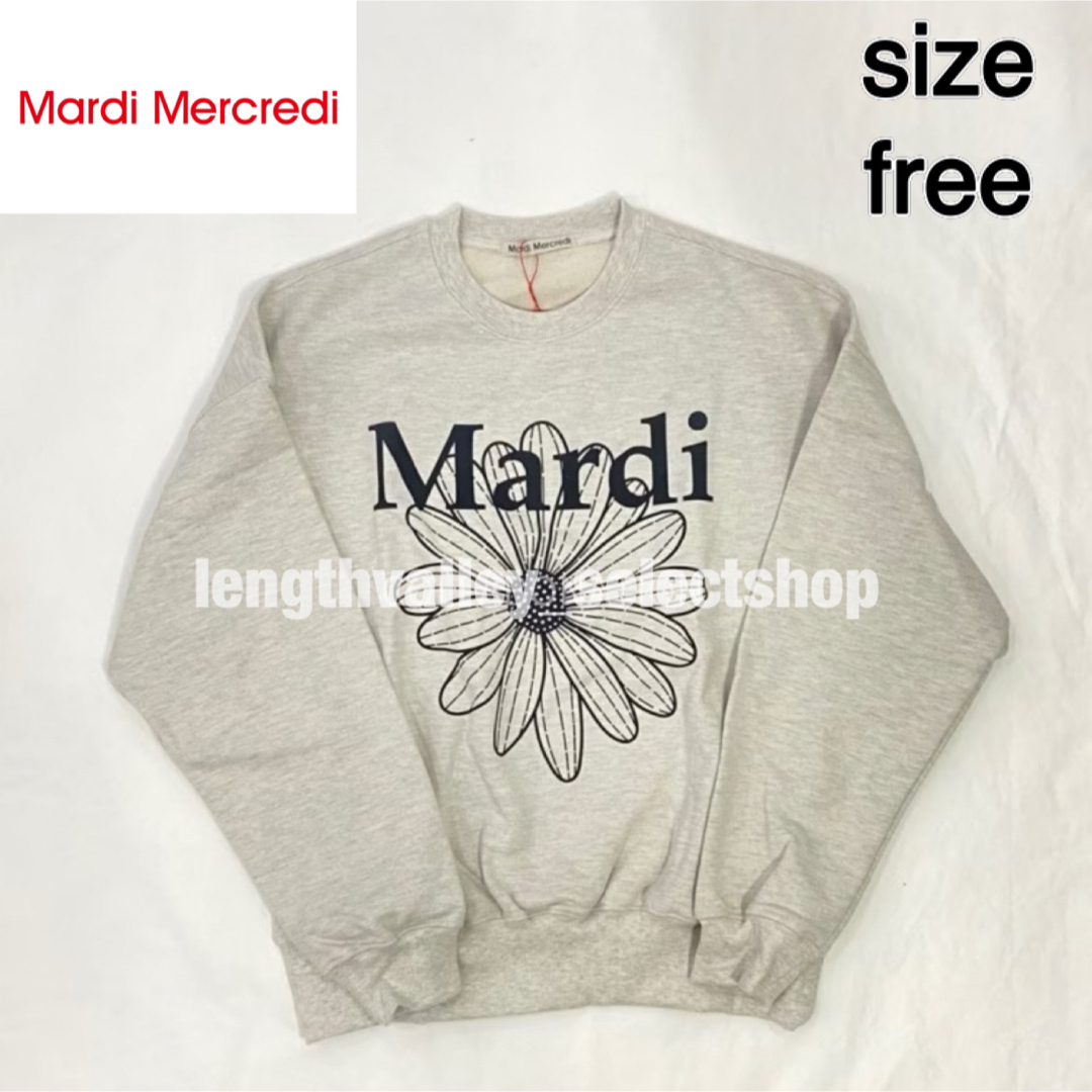 Mardi Mercredi マルディメクルディ　スウェット　ロゴブラック レディースのトップス(トレーナー/スウェット)の商品写真