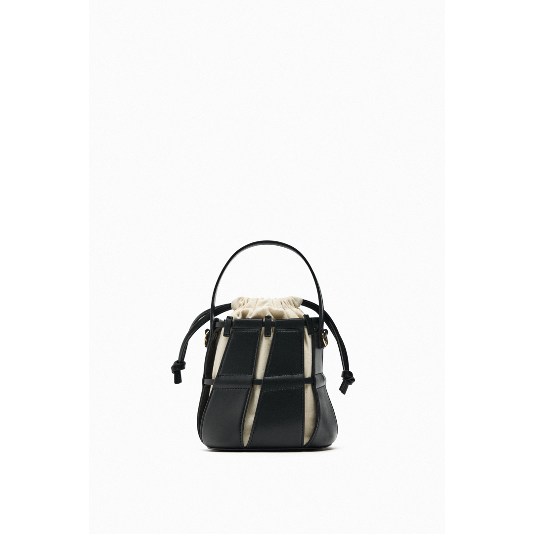 ZARA - ZARAトップステッチ バケットバッグ の通販 by エマ's ZARA - ZARAトップステッチ バケットバッグ の通販 by エマ's