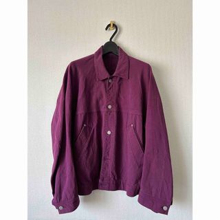 URU - ウル 21AW FAKE LEATHER / ZIP UP BLOUSON 21FFL01 中綿入り