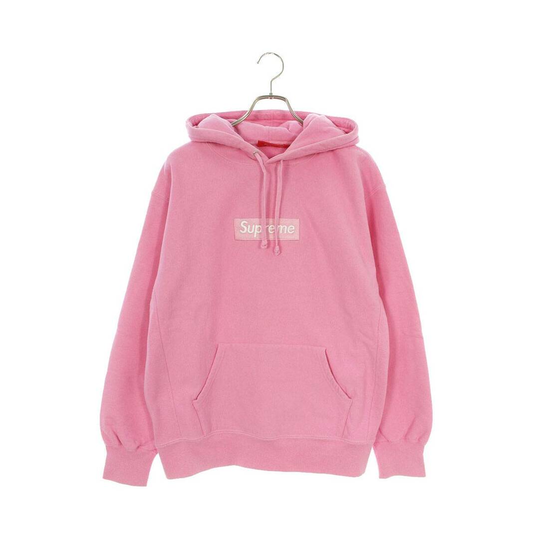 Box Logo Hooded Sweatshirt Pink M