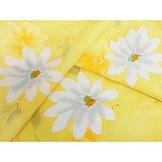 平和屋-こころ店□上質な小紋 舞花文 着丈150cm 裄丈65cm 正絹 逸品 A ...