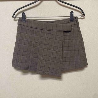 ザラ(ZARA)のZARA ミニスカート風　チェック柄(ミニスカート)