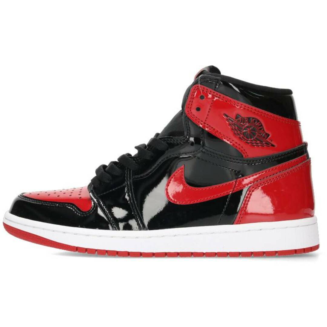 ナイキ  AIR JORDAN 1 HIGH RETRO OG PATENT BRED 555088-063 エアジョーダン1ハイオージーパテントブレッドスニーカー メンズ 27cm