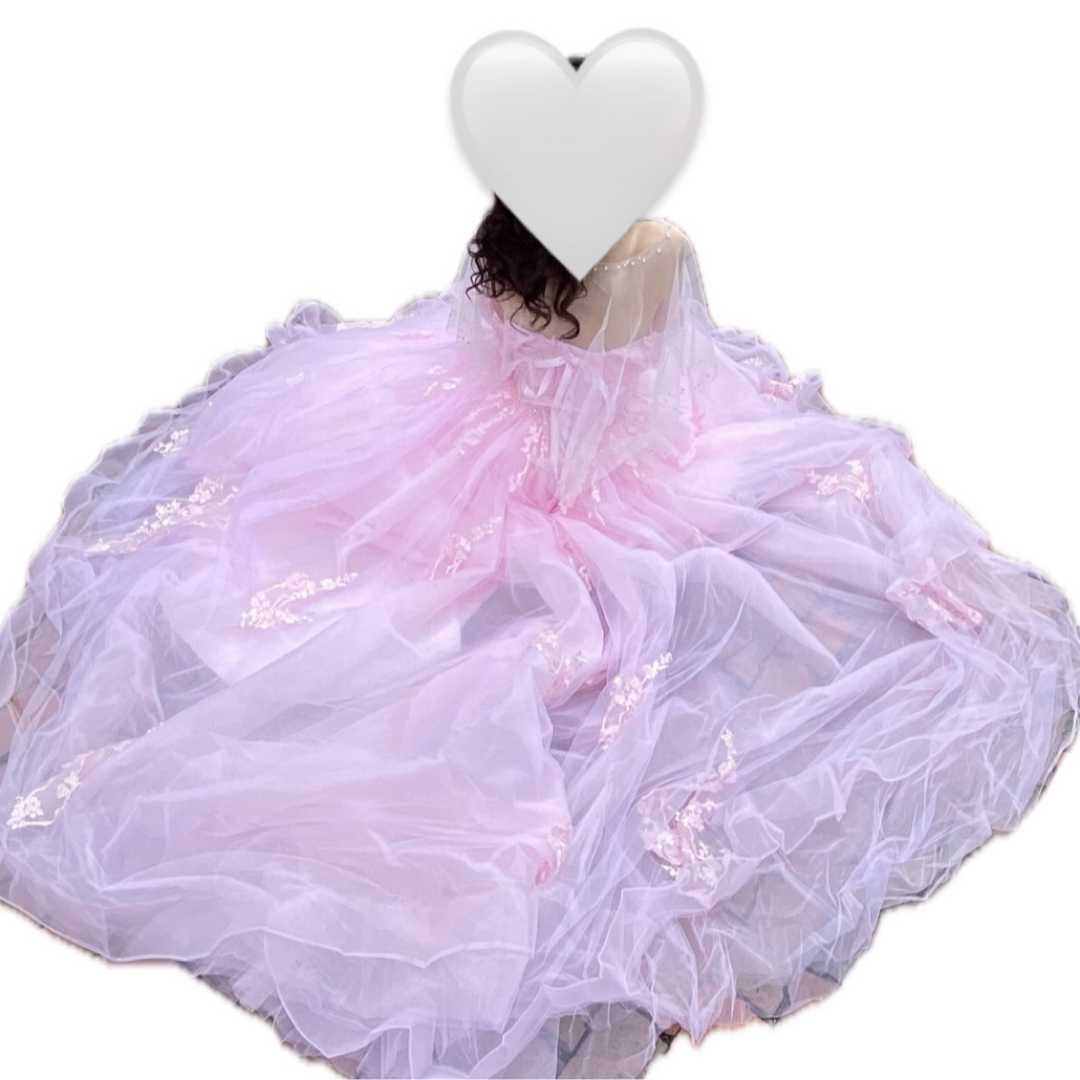 カラードレス ウエディングドレス ピンク