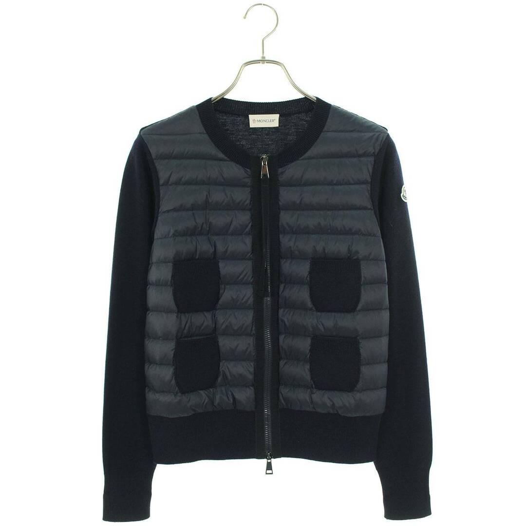 モンクレール  CARDIGAN TRICOT 袖ワッペンニット切替ブルゾン レディース S