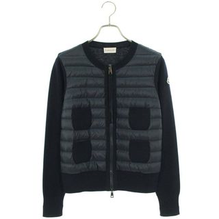 モンクレール(MONCLER)のモンクレール  CARDIGAN TRICOT 袖ワッペンニット切替ブルゾン レディース S(ブルゾン)