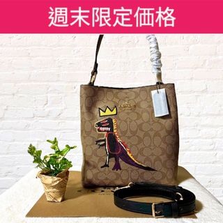 ■新品■未使用■ COACH コーチ シグネチャー PVC×レザー バッグ用 ショルダーストラップ 斜め掛け 肩掛け ネイビー系 BE3934