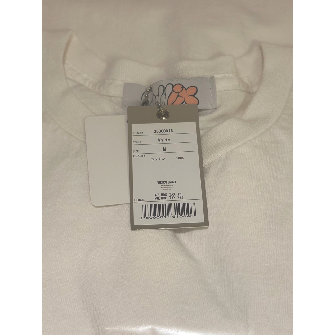 buddix logo LS T-Shirt white sizeM