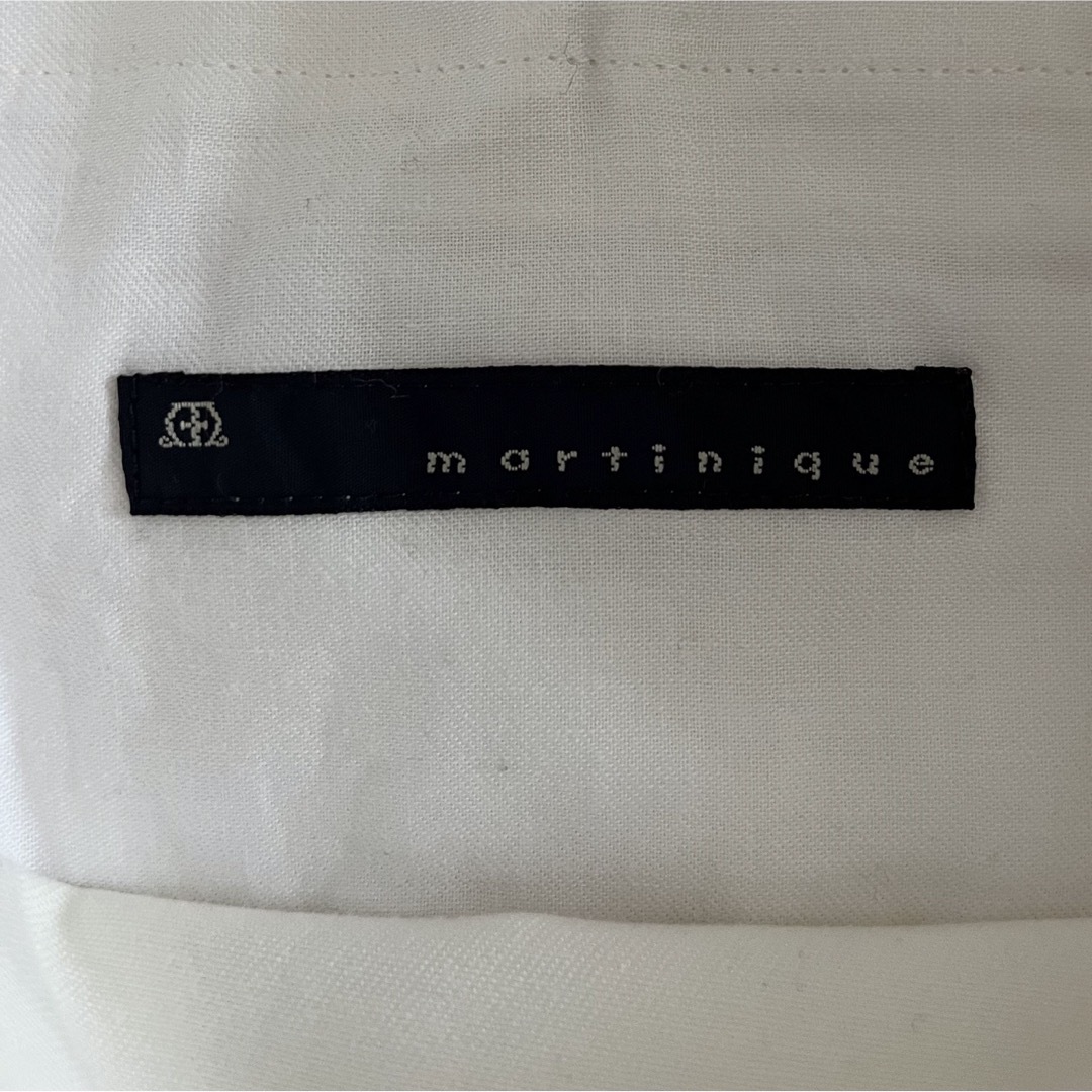 martinique(マルティニーク)のマルティニーク　コットンワイドパンツ白 レディースのパンツ(カジュアルパンツ)の商品写真