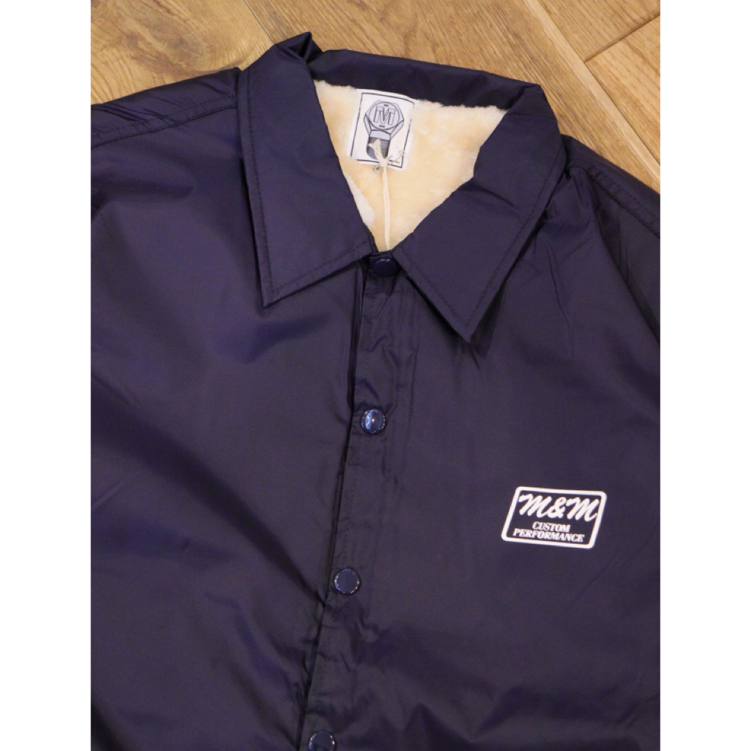 エムアンドエム Mu0026M ボアコーチジャケット NAVY Lサイズ キムタク-