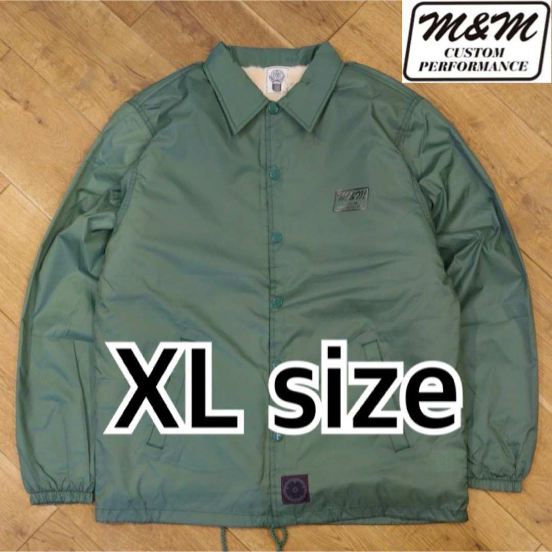 エムアンドエム Mu0026M ボアコーチジャケット D.GREEN XL キムタク-