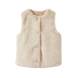 ザラキッズ(ZARA KIDS)のzara  フェイクファーベスト(ジャケット/上着)