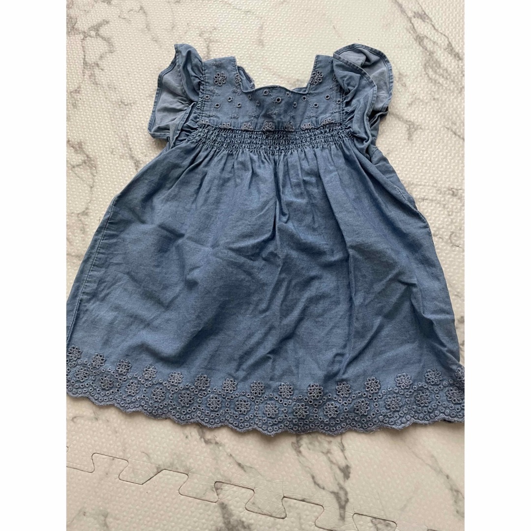 ZARA KIDS(ザラキッズ)のZARA ブルマ付きワンピース　9-12M キッズ/ベビー/マタニティのベビー服(~85cm)(ワンピース)の商品写真