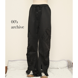 2000s gimmick buggy cargo pants 裾ベルトy2k(ワークパンツ/カーゴパンツ)