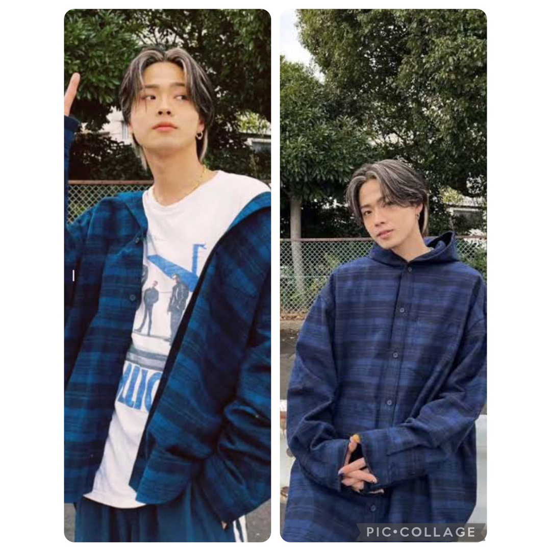 BALENCIAGA Check Flannel Hooded Shirt