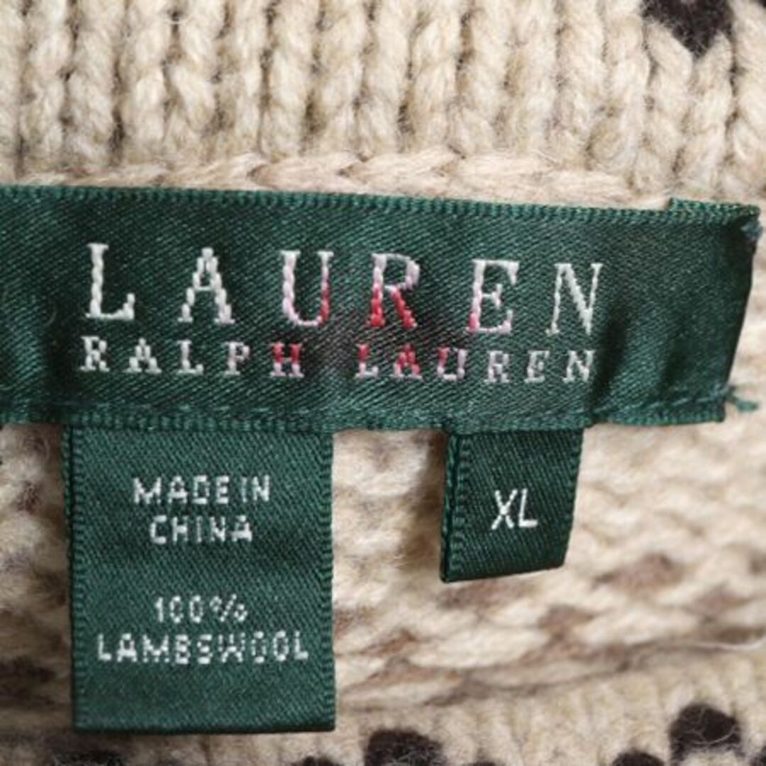 Ralph Lauren - 90s LAUREN ラルフローレン ネイティブ ウール ニット