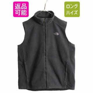 美品ノースフェイス フルジップ ベスト WINDWALL 裏地フリース XL-