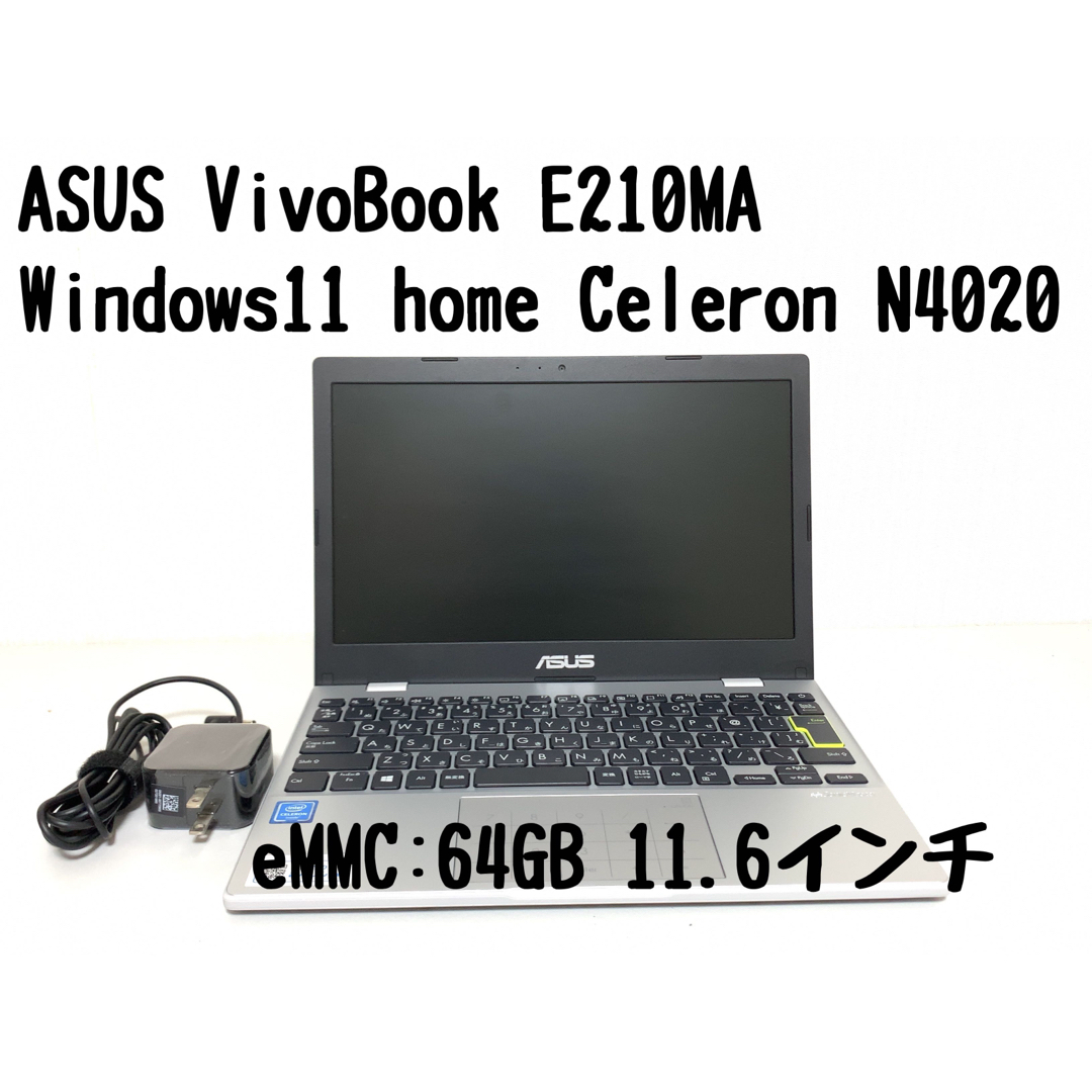 【画面注意】Windows11 ノートパソコン ASUS E210MA