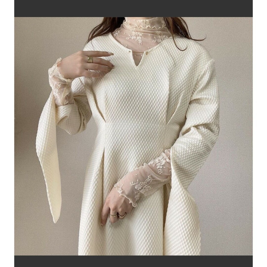 Acka arm slit one-piece （ivory）【サイズ2】