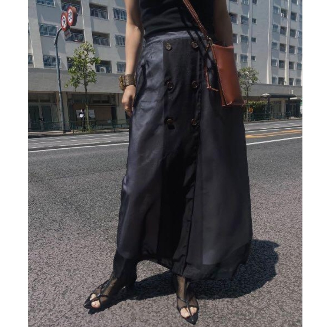 【再値下げ】MEDI SHEER TRENCH SKIRT