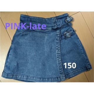 ピンクラテ(PINK-latte)のPINK-late ピンクラテ　美品　150 キュロット　スカート　デニム(スカート)