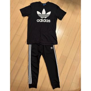 アディダス(adidas)のadidasのTシャツと3本ラインパンツ　セットウェア(Tシャツ(半袖/袖なし))