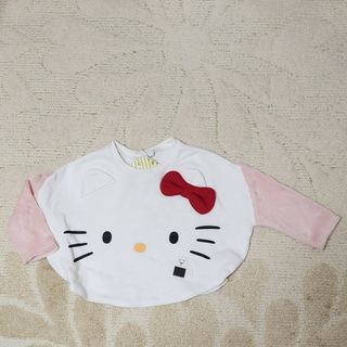 ハローキティ(ハローキティ)の新品 子供服 長袖 ミモランド サンリオ キティ 90-100(Tシャツ/カットソー)