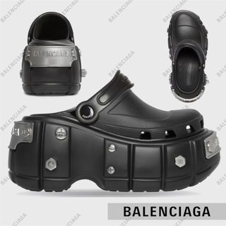 バレンシアガ(Balenciaga)のBALENCIAGA HARDCROCS ハードクロックス ロゴ サンダル(サンダル)