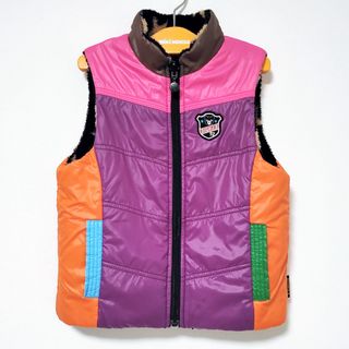 新品 ミキハウスダブルB 110 リバーシブルダウンベスト 男の子 女の子