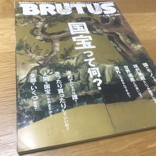 マガジンハウス(マガジンハウス)の雑誌 BRUTUS 624 ブルータス 2007年9月 国宝って何？(アート/エンタメ/ホビー)