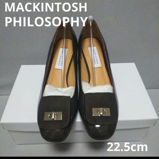 マッキントッシュフィロソフィー(MACKINTOSH PHILOSOPHY)の22990円☆マッキントッシュフィロソフィーラウンドスクエアトゥモチーフパンプス(ハイヒール/パンプス)