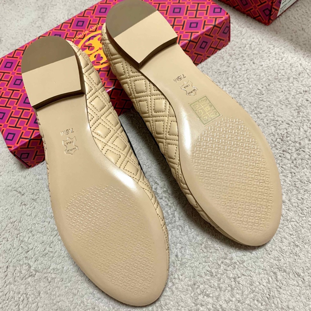 ★極美品 TORY BURCH トリーバーチ フラットパンプス キルト US6