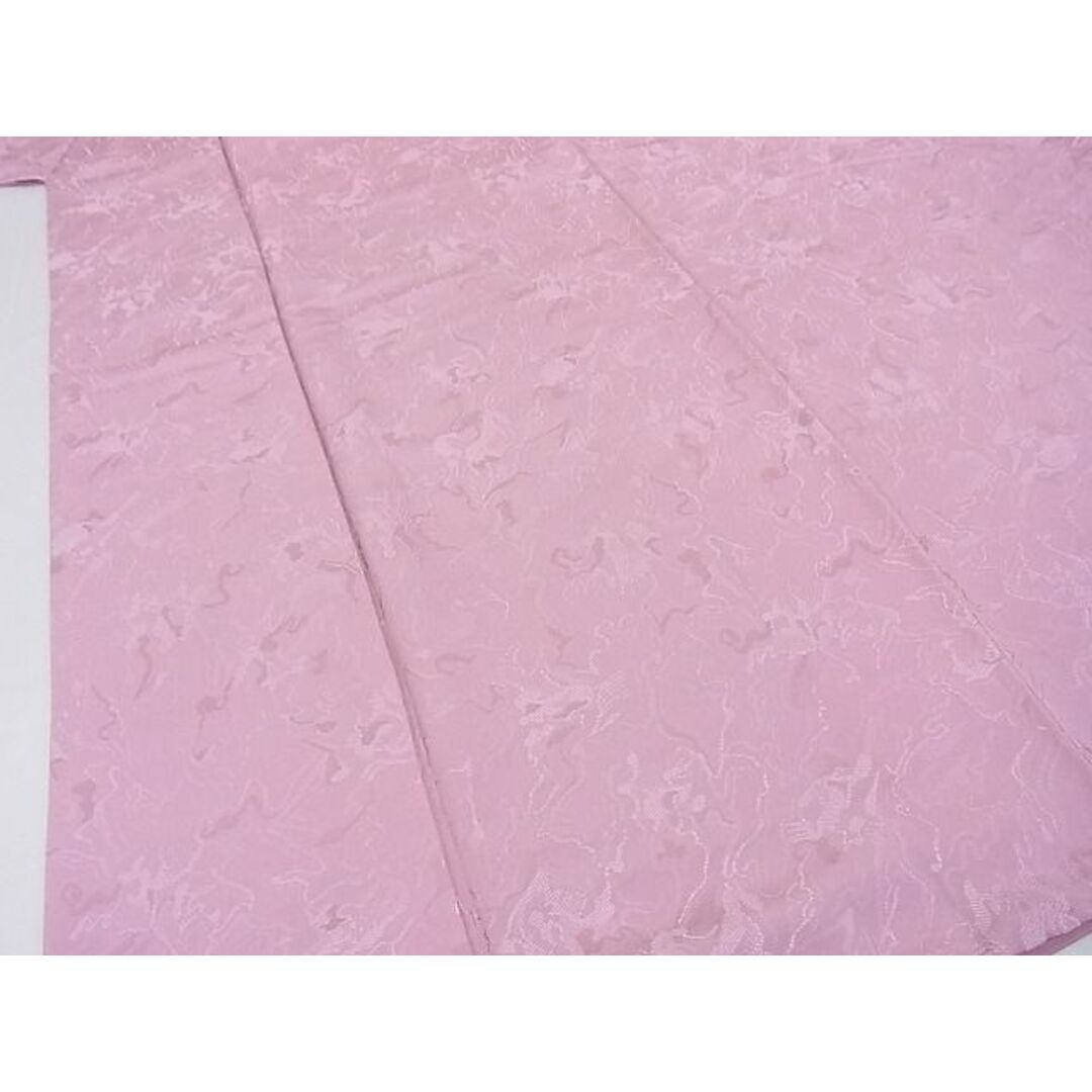 平和屋-こころ店■上質な色無地 霞地紋 虹色 着丈148cm 裄丈65cm 正絹 逸品 B-jd3335