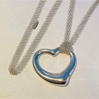 ティファニー(Tiffany & Co.)の153 希少　ティファニー　メッシュ　ラージ　ハート　ネックレス　925(ネックレス)