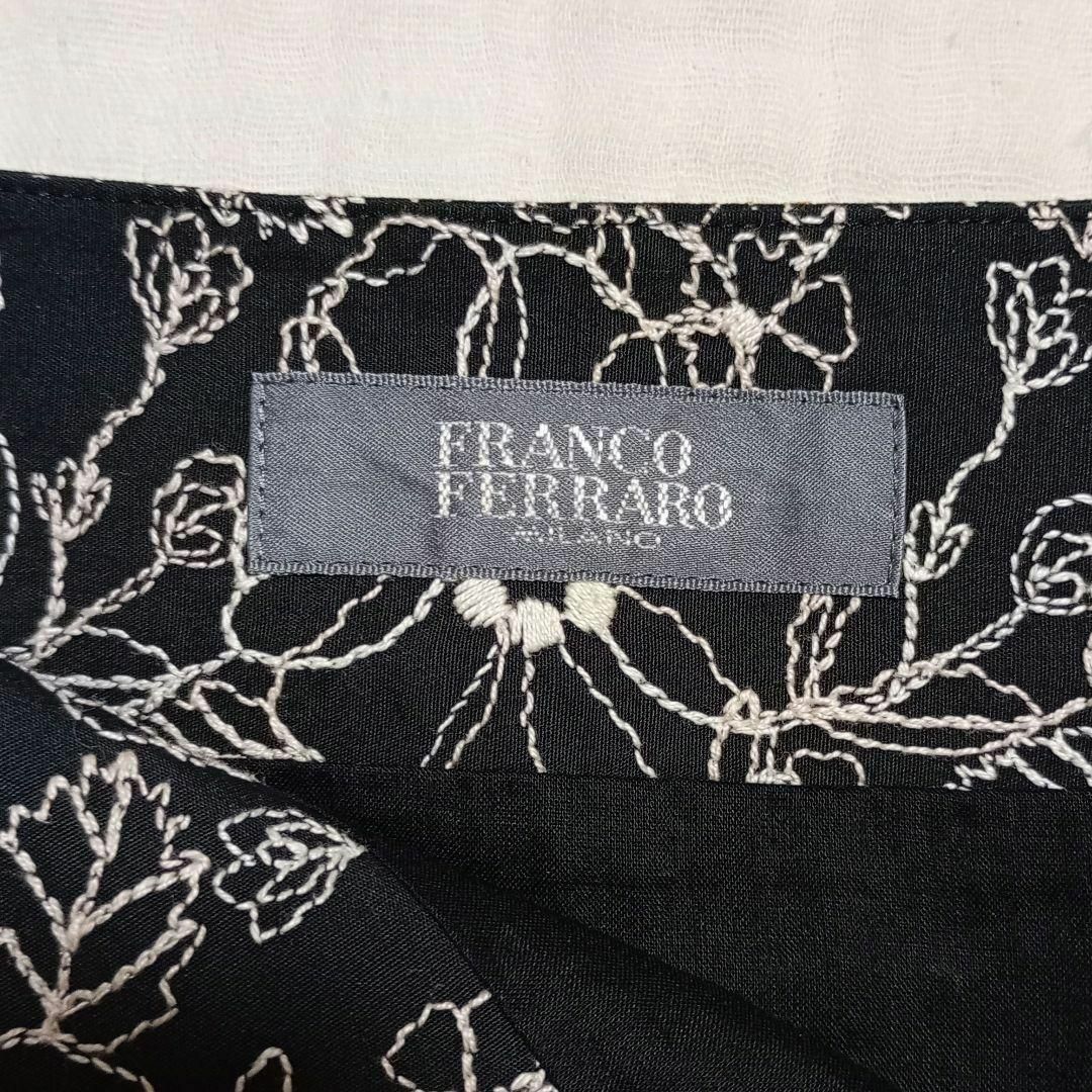 FRANCO FERRARO (M) 総柄 刺繍 花柄 コットン ジャケット