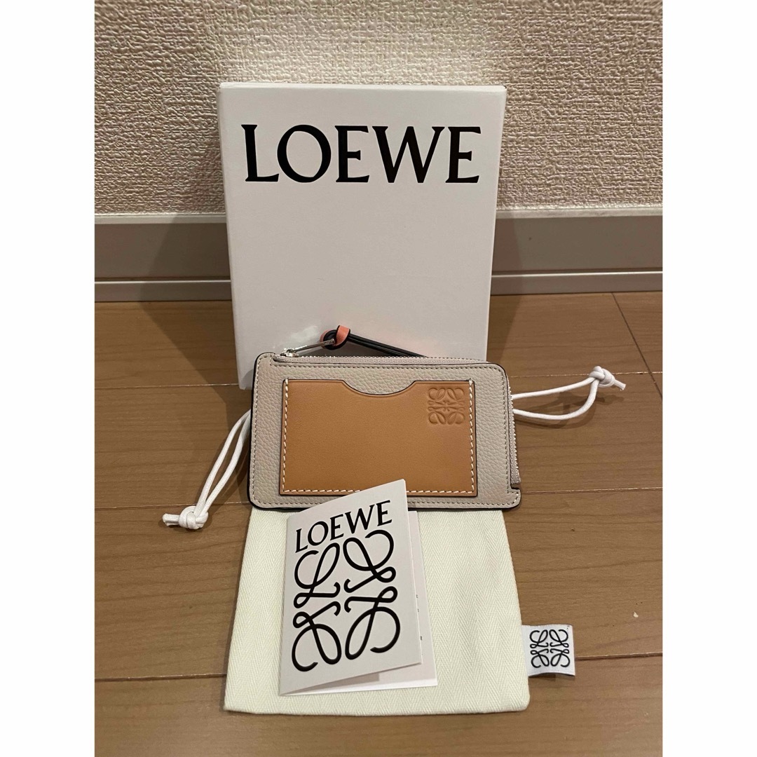 即日発送 LOEWE コインカードホルダー ソフトグレインカーフ-