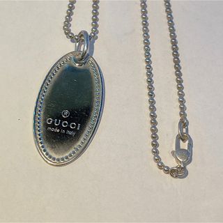 152 グッチ ロゴ オーバル ネックレス sv925