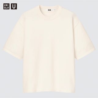 ユニクロ(UNIQLO)のコットンクルーネックセーターXS*UNIQLO(カットソー(半袖/袖なし))